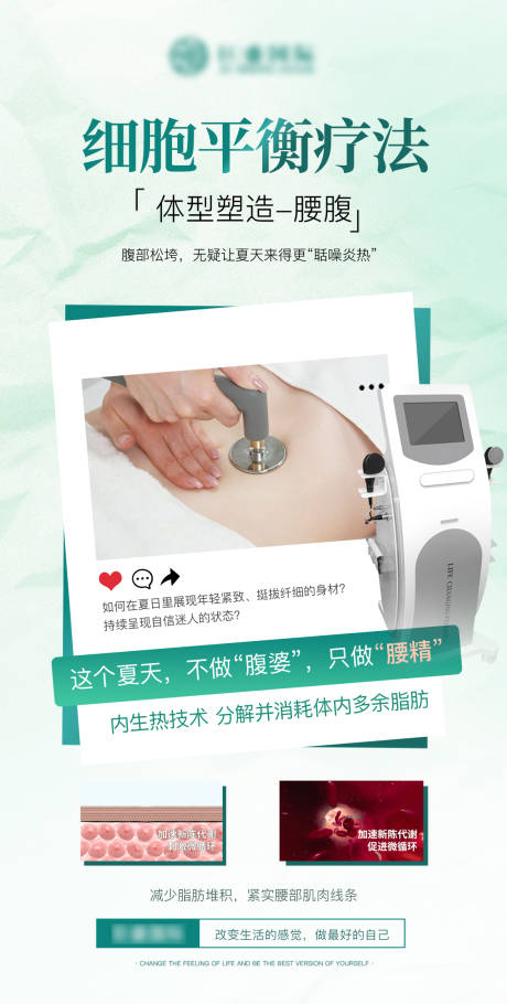 体型塑形腰腹海报