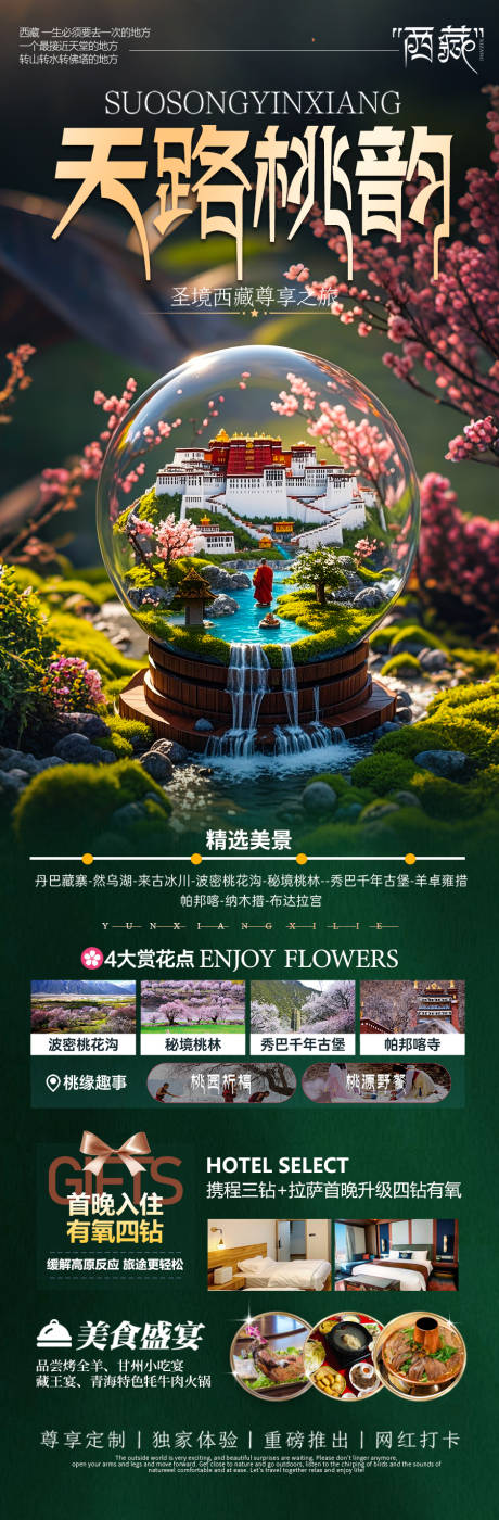源文件下載【西藏桃花節旅游海報】編號：64130029403002867