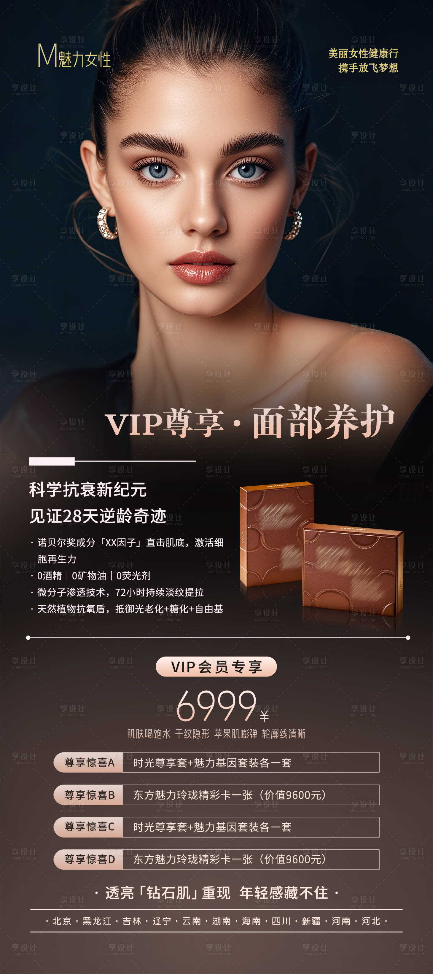 源文件下載【享設計】搜索編號：30310029795867788【醫美VIP面部養護展架】