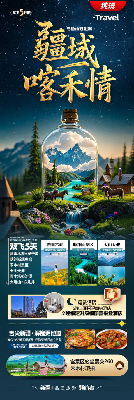 源文件下載【新疆旅游海報】編號：49150029323269951