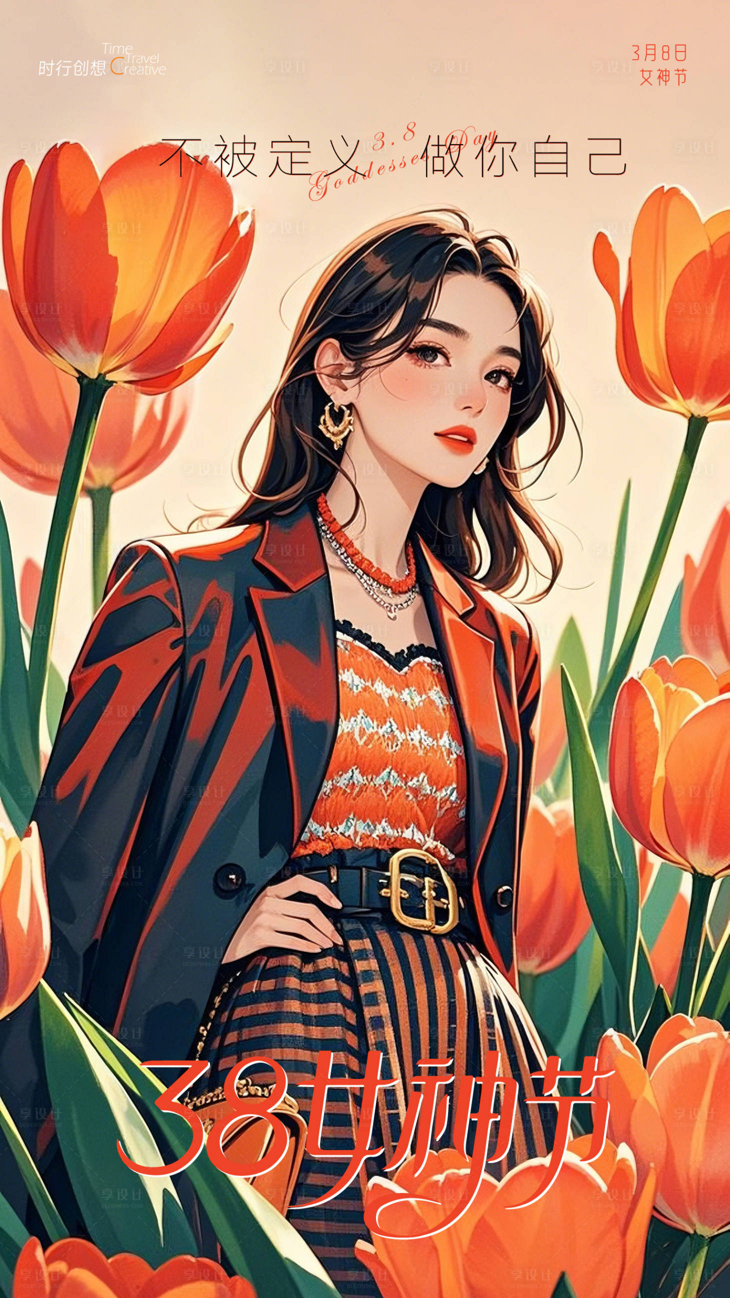 源文件下載【女神節海報】編號：86160029136066449