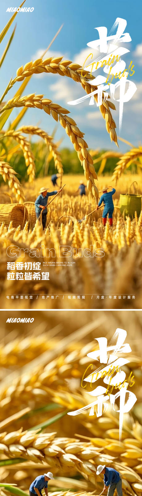 源文件下載【享設計】搜索編號：39380029131381473【芒種節氣海報】