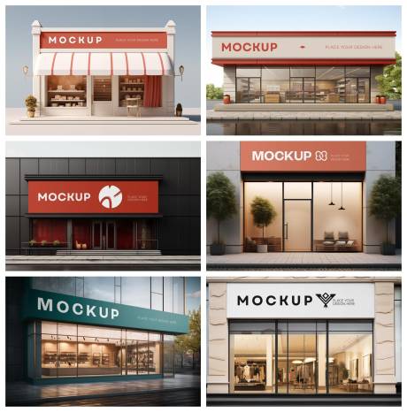 源文件下载【享设计】搜索编号：87940029459358267【店招导视牌样机设计】