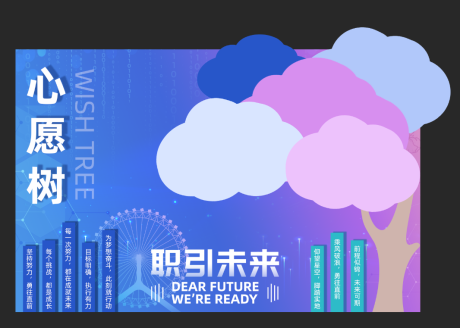 源文件下载【校园招聘会心愿树美陈】编号：39420029861191495