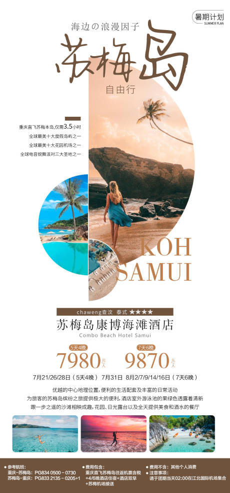 泰国苏梅岛酒店海报