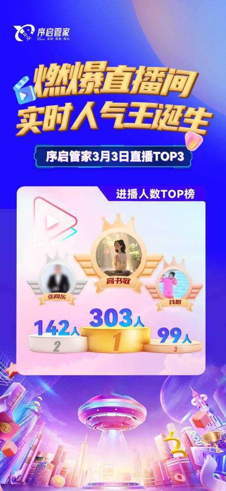 直播间人气王海报
