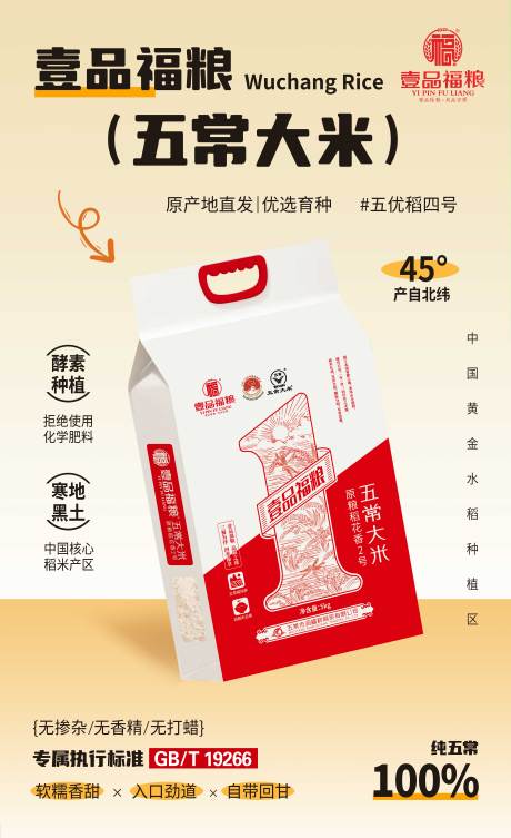 源文件下载【五常大米宣传海报展板】编号：28860029474903135