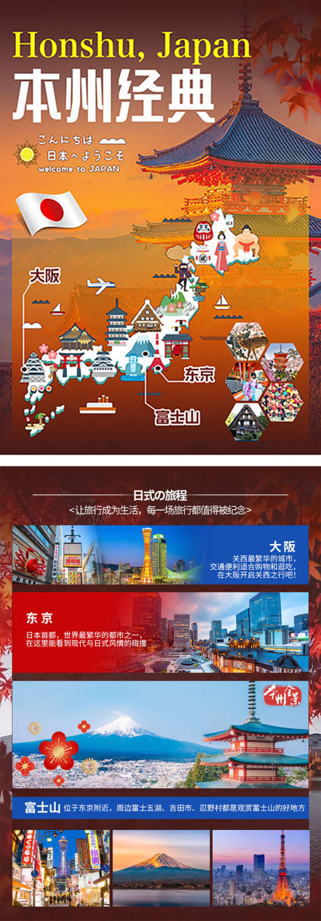 源文件下载【日本旅游DM单页】编号：85980029758127961
