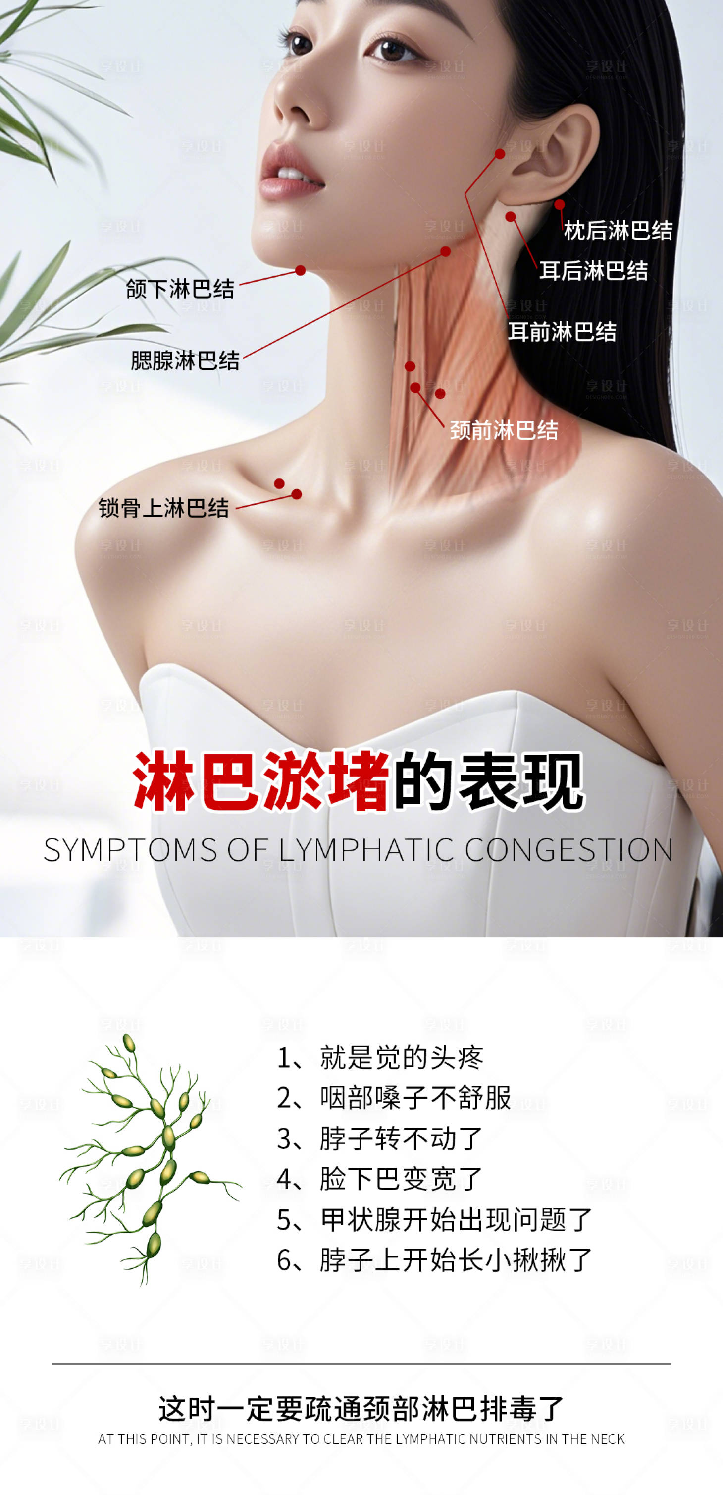 源文件下载【享设计】搜索编号：70930029744887751【淋巴海报】