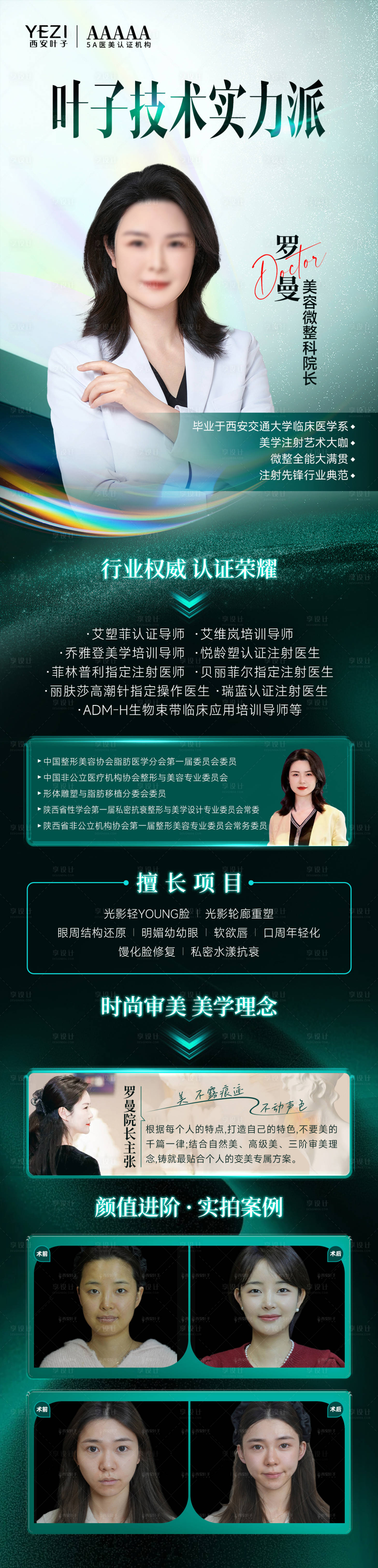 源文件下载【叶子院长介绍长图海报】编号：24590029653302994