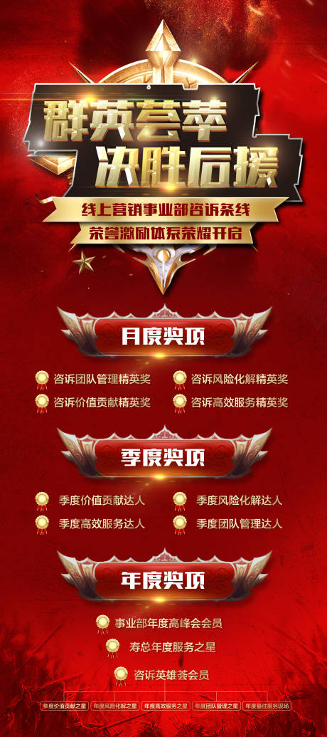 红色企业业绩pk海报设计