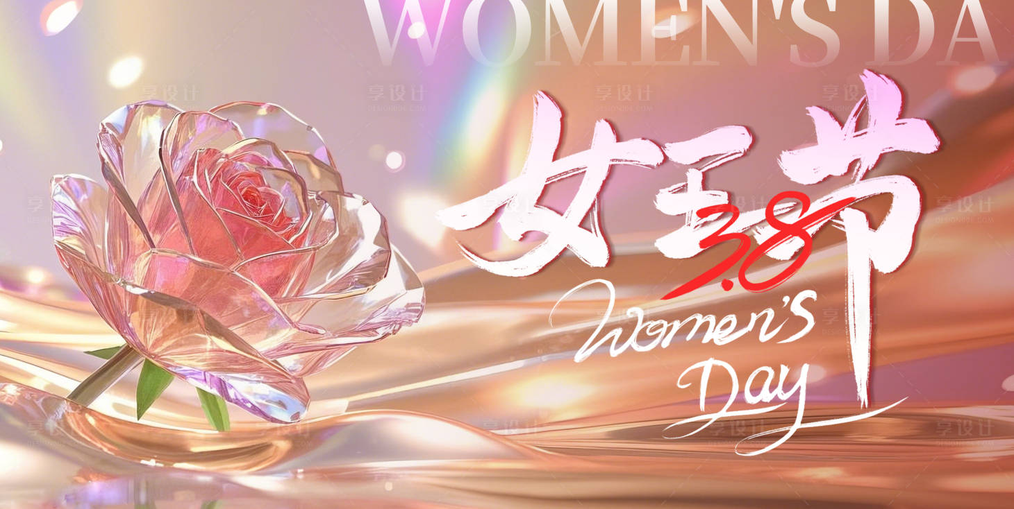源文件下載【享設計】搜索編號：66430029242087601【婦女節花朵活動展板】
