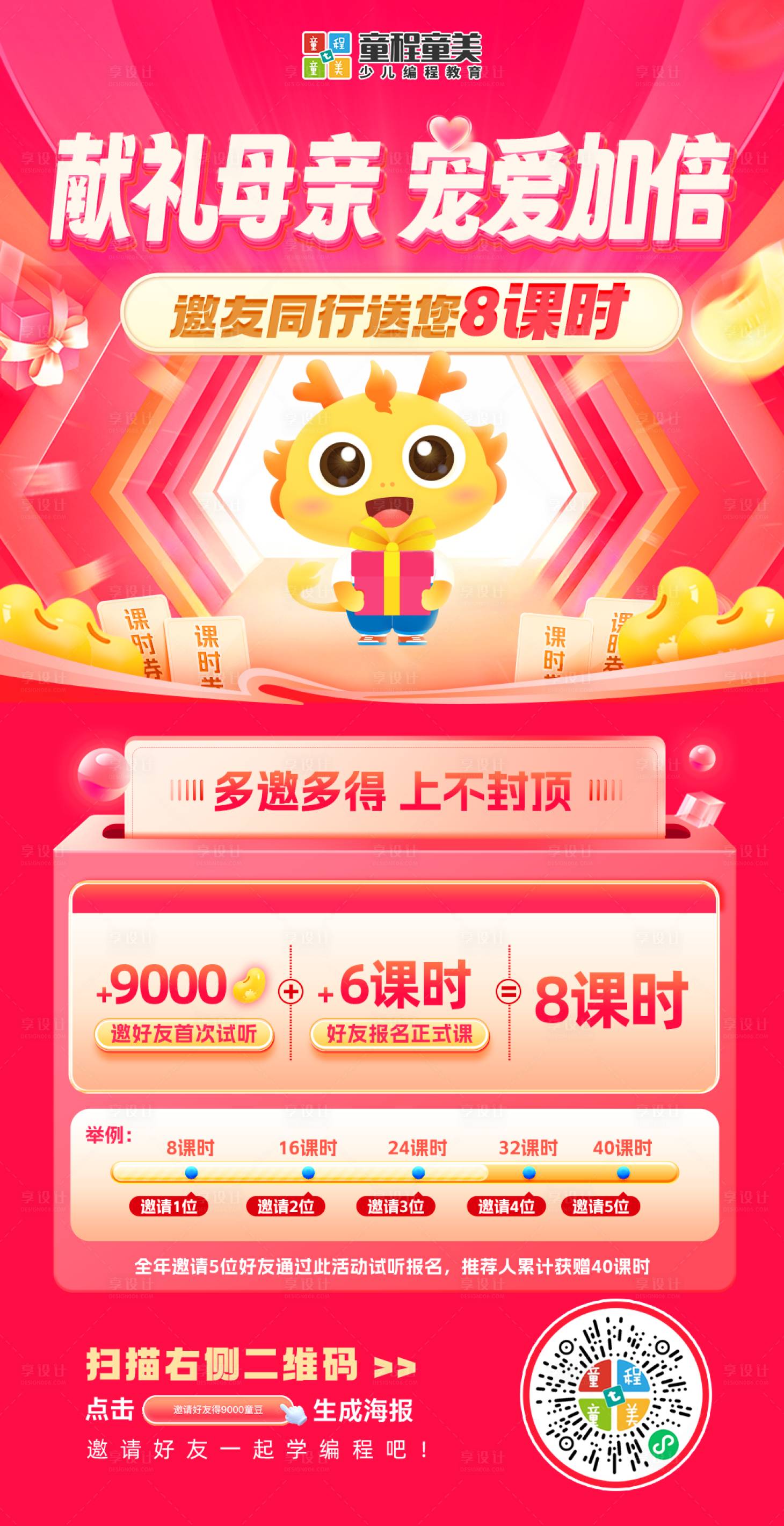 源文件下载【享设计】搜索编号：84350029484316340【母亲节培训促销海报】