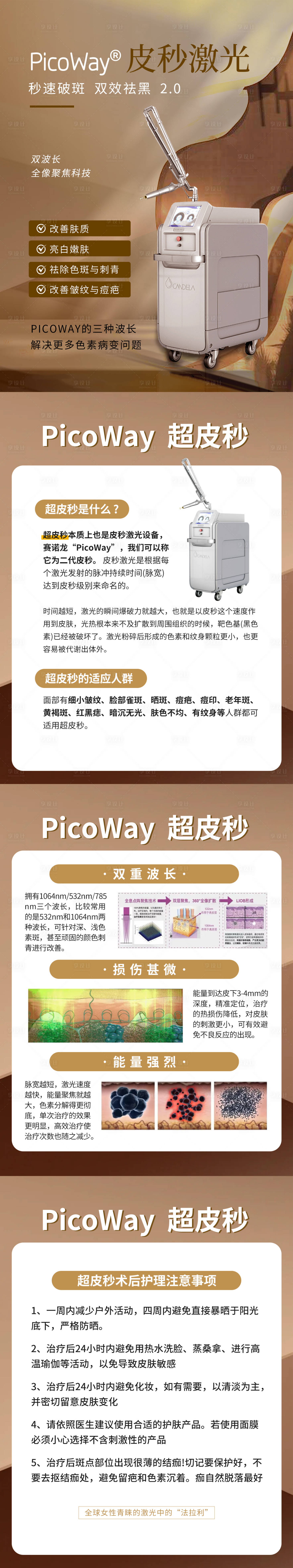 源文件下载【小红书超皮秒介绍海报】编号：36750029654552986