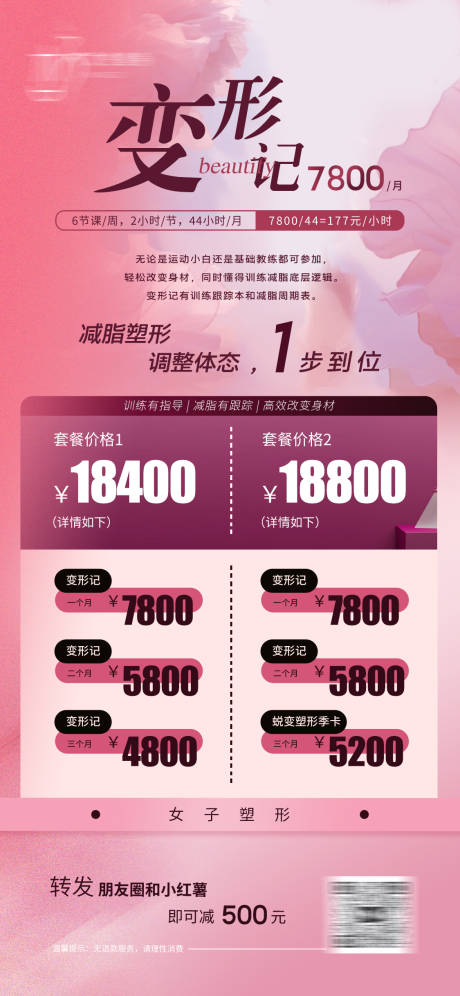 女子塑形变形记海报