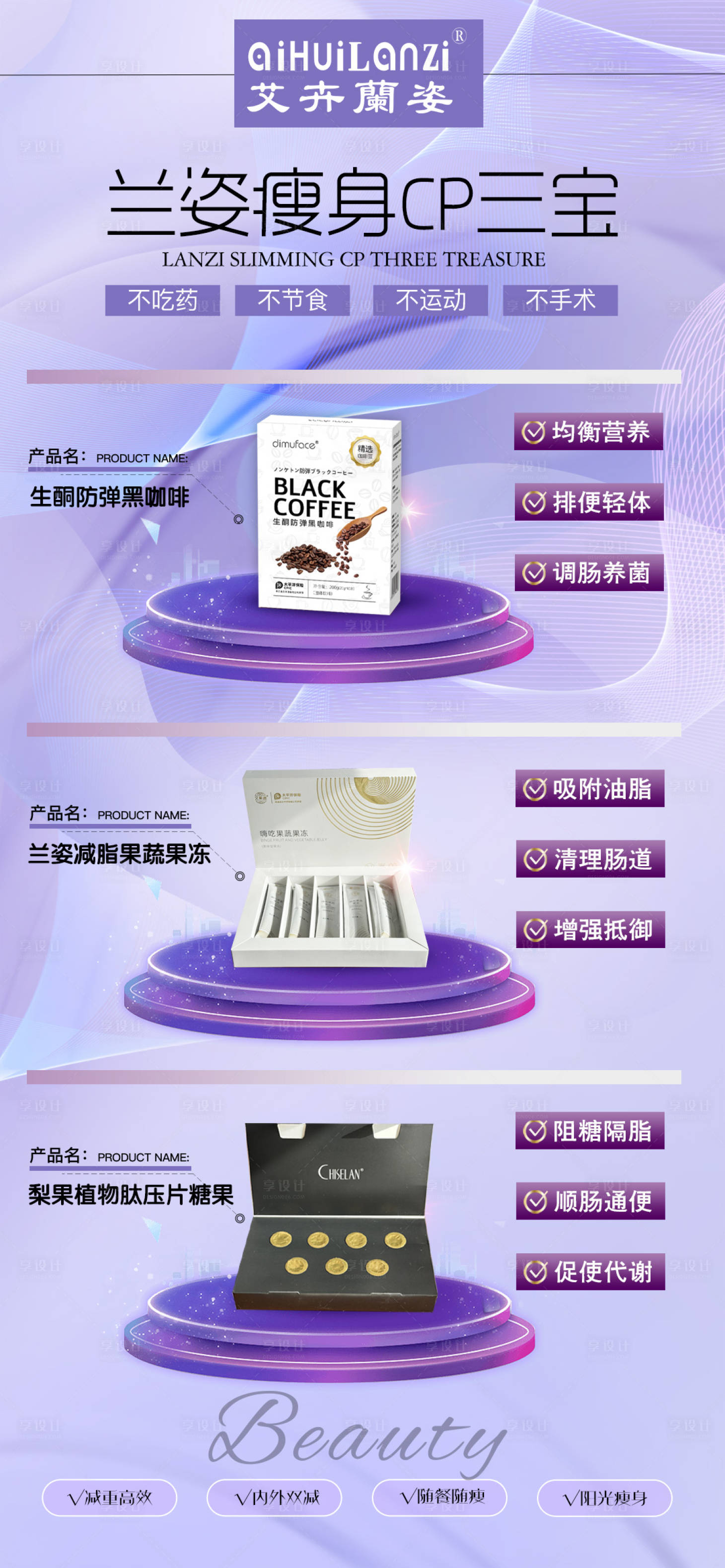 源文件下载【享设计】搜索编号：82950029863859744【瘦身减肥塑型产品图】