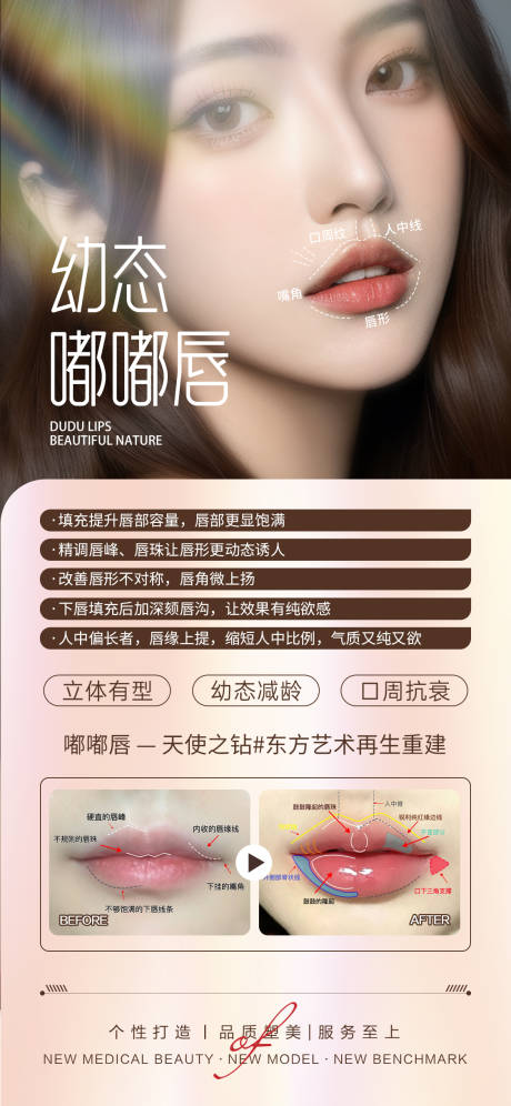 源文件下载【享设计】搜索编号：28850029612036901【医美嘟嘟唇案例对比】