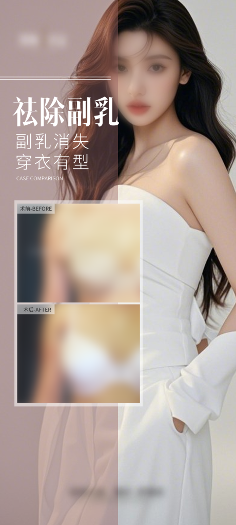 源文件下载【医美祛除副乳案例海报】编号：45150029593794508