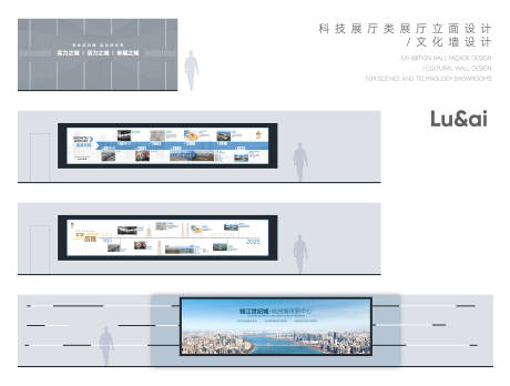 科技展厅立面文化墙