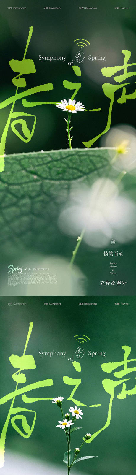 春之声立春春分美业海报