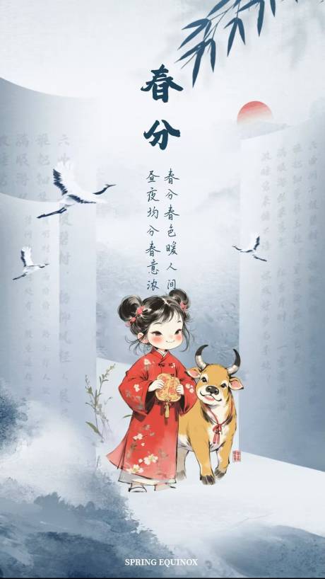 源文件下載【春分節氣移動端海報】編號：14290029591867669