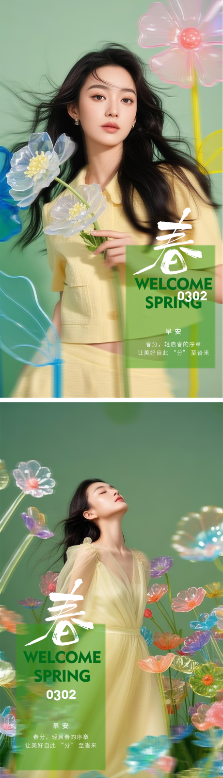 源文件下载【医美春分调性海报】编号：63030029477222141