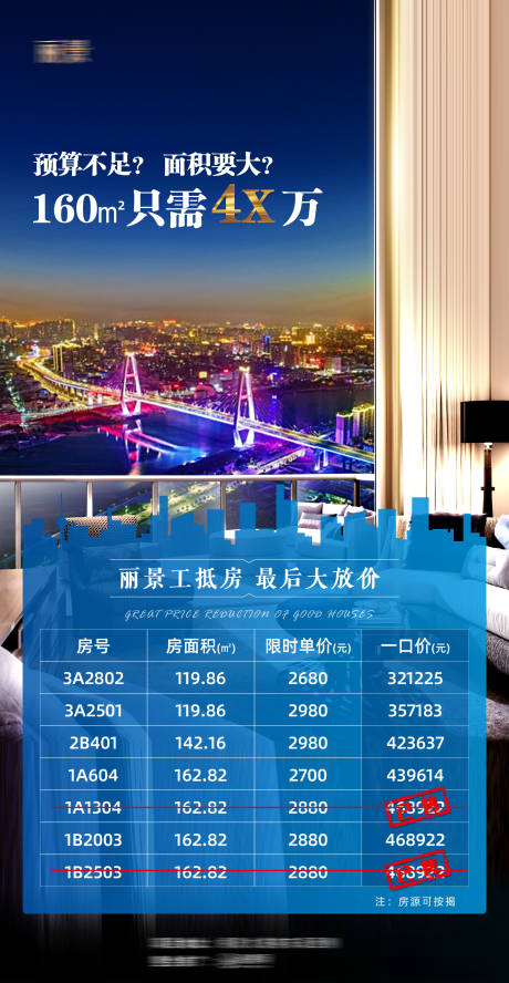 江景房特价房海报