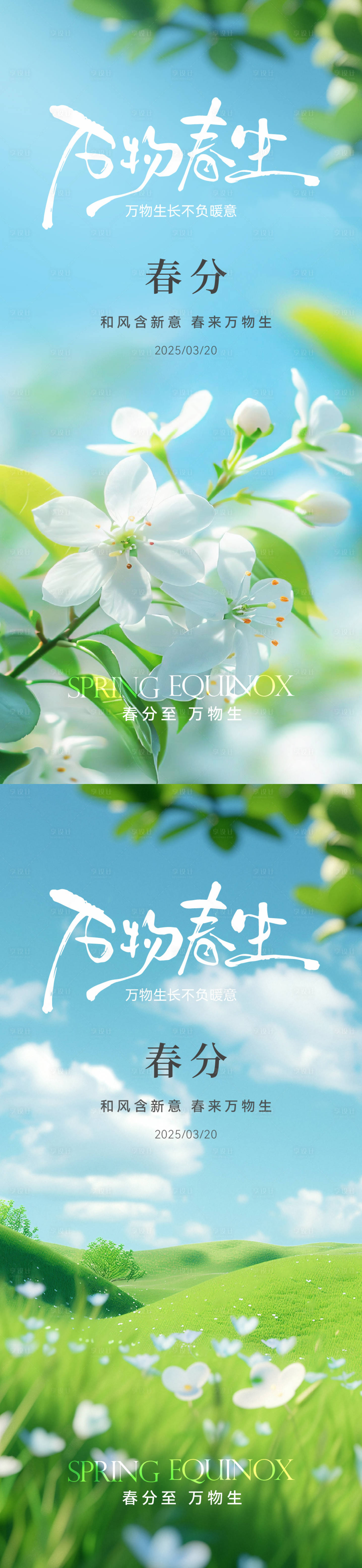 源文件下載【享設計】搜索編號：41520029308367054【春分實景節氣海報】