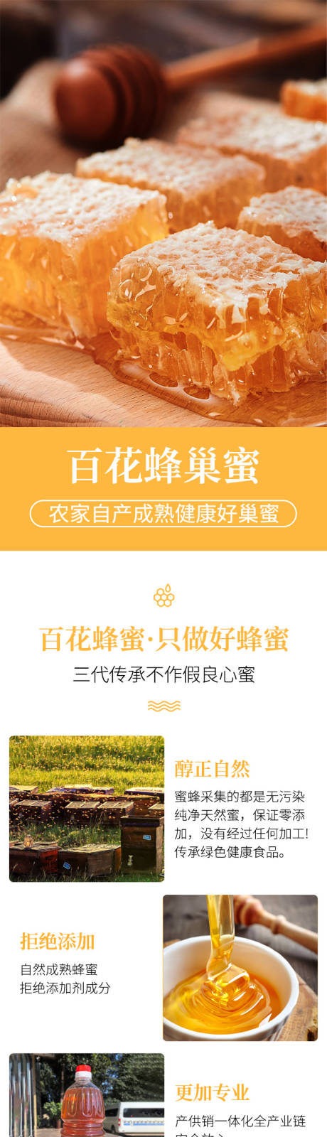 源文件下载【百花蜂巢蜜详情页】编号：23190029569836177