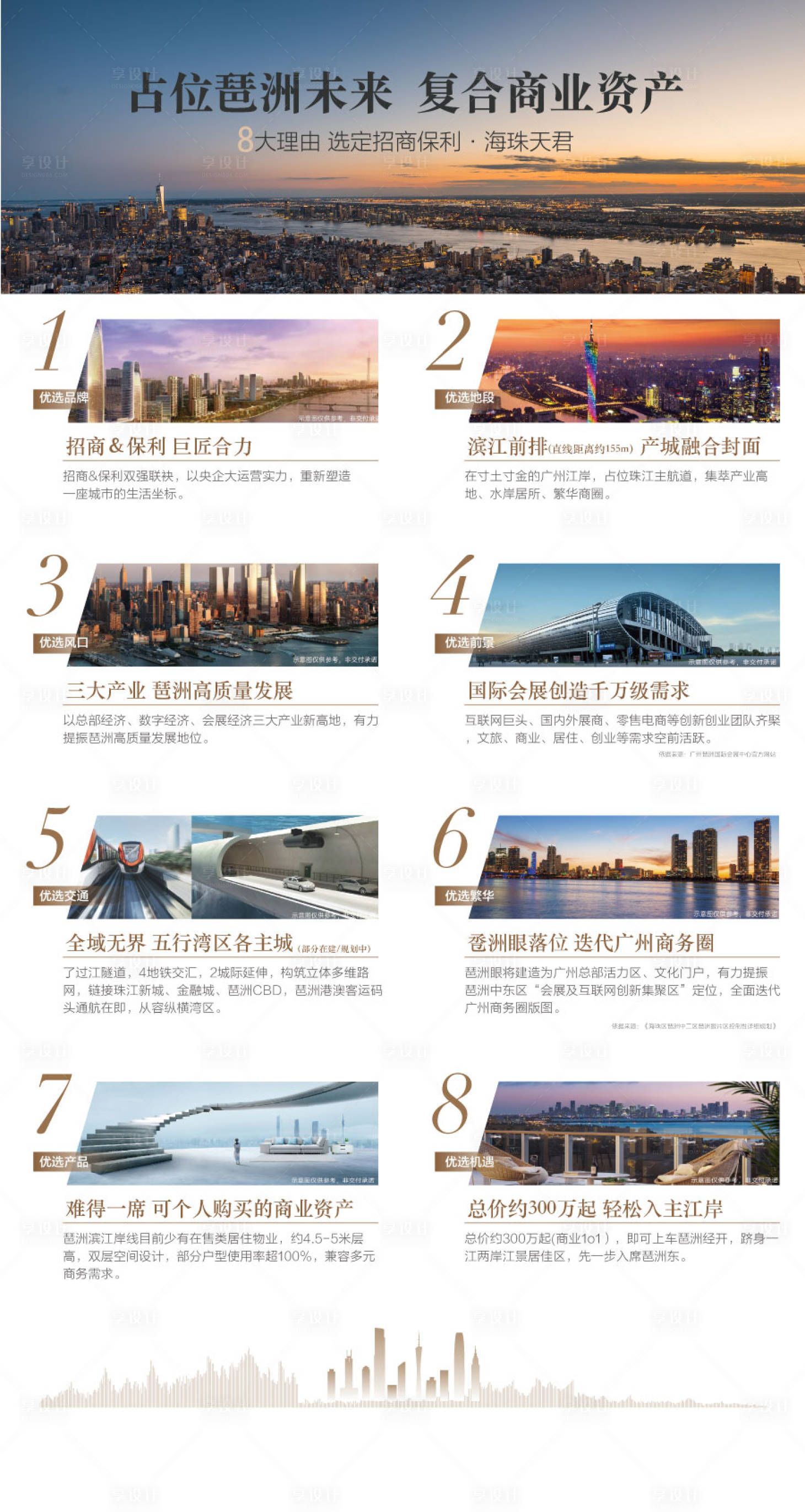 源文件下载【享设计】搜索编号：24170029777725712【地产周边配套优势背景板】
