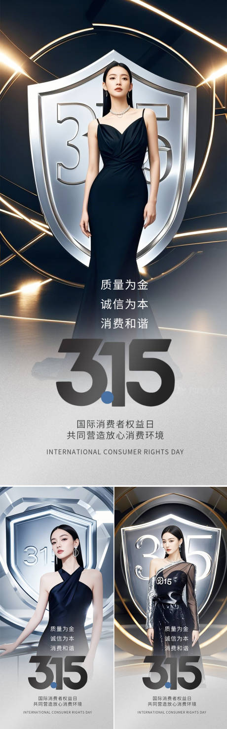 源文件下载【享设计】搜索编号：49670029451937250【医美315消费者权益日宣传海报】