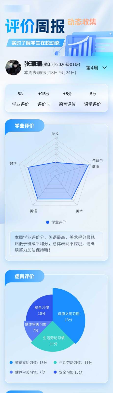 源文件下载【B端浅蓝色H5评价周报活动页】编号：53750029188417492
