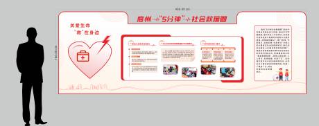 AED救援圈宣传栏