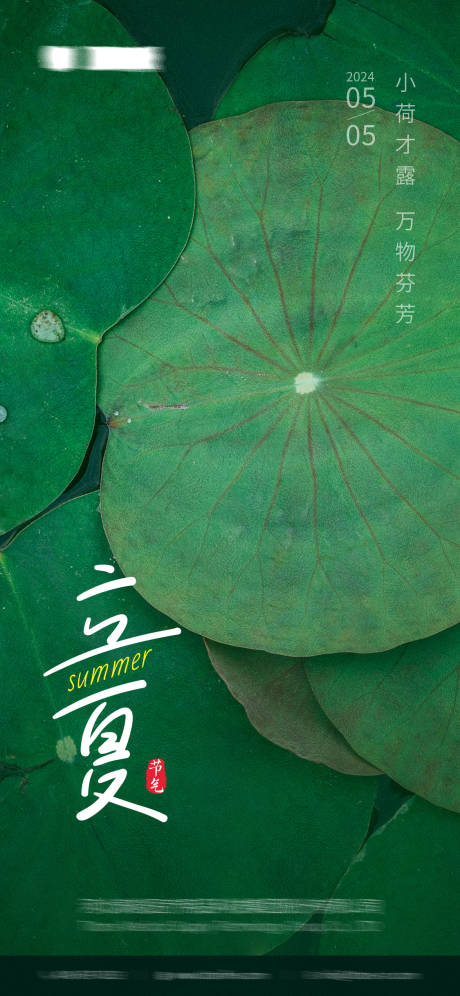源文件下载【立夏节气海报】编号：50250029347576706