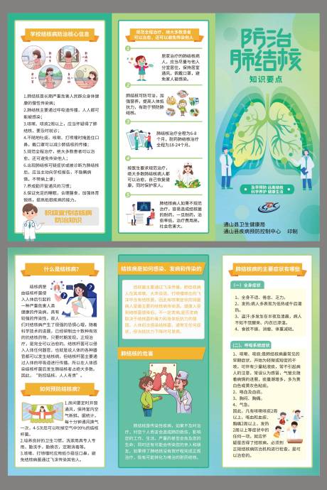 肺结核防护折页