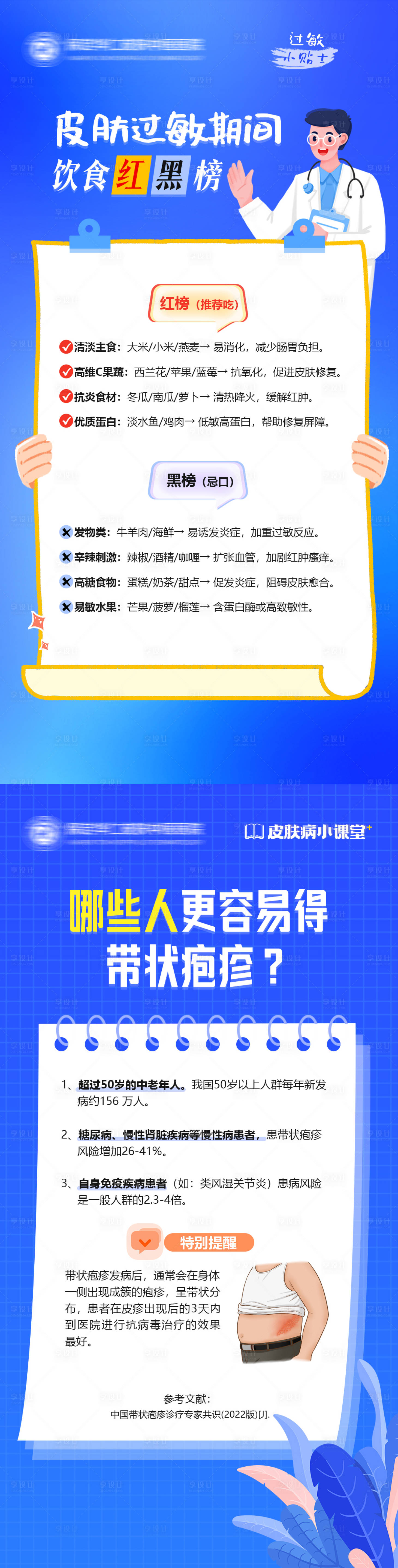 源文件下载【享设计】搜索编号：42090029796176392【皮肤医疗科普知识海报】