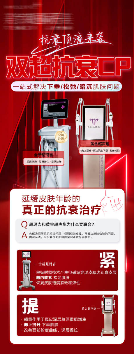 源文件下載【享設計】搜索編號：54290029932784165【醫美抗衰儀器功效宣傳海報】