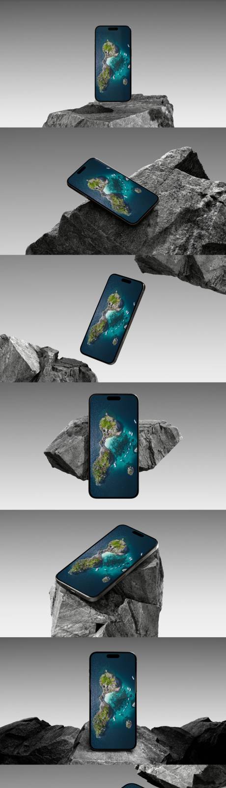 源文件下载【石头多场景iPhone15样机】编号：99300029884375161
