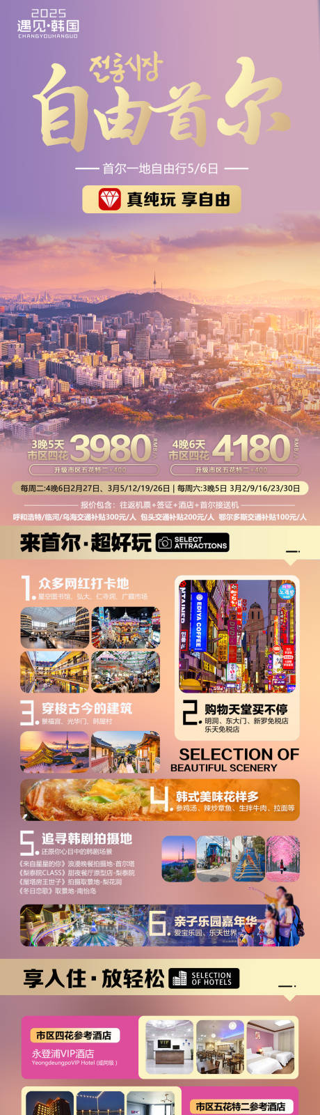 韩国自由行长图