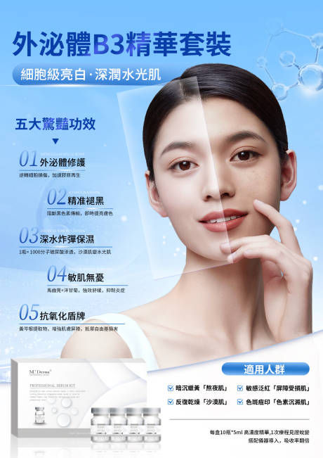 医美外泌精华海报