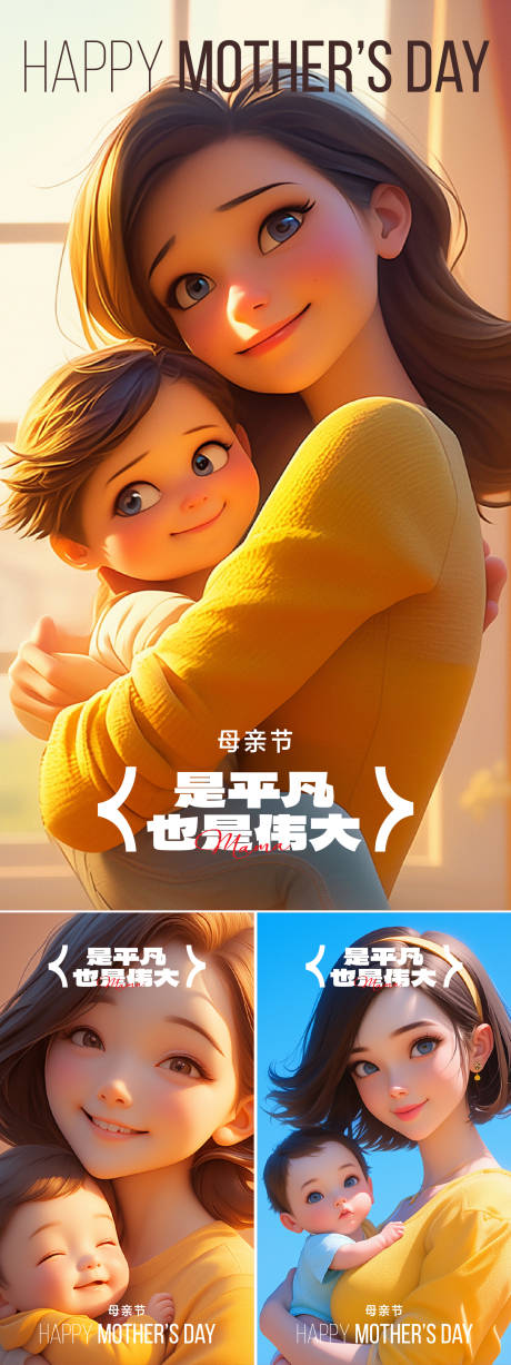 源文件下载【母亲节海报】编号：15490030272389361