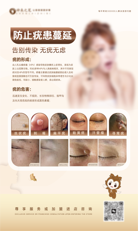 源文件下載【享設(shè)計】搜索編號：55070030160294795【醫(yī)美祛痣海報】