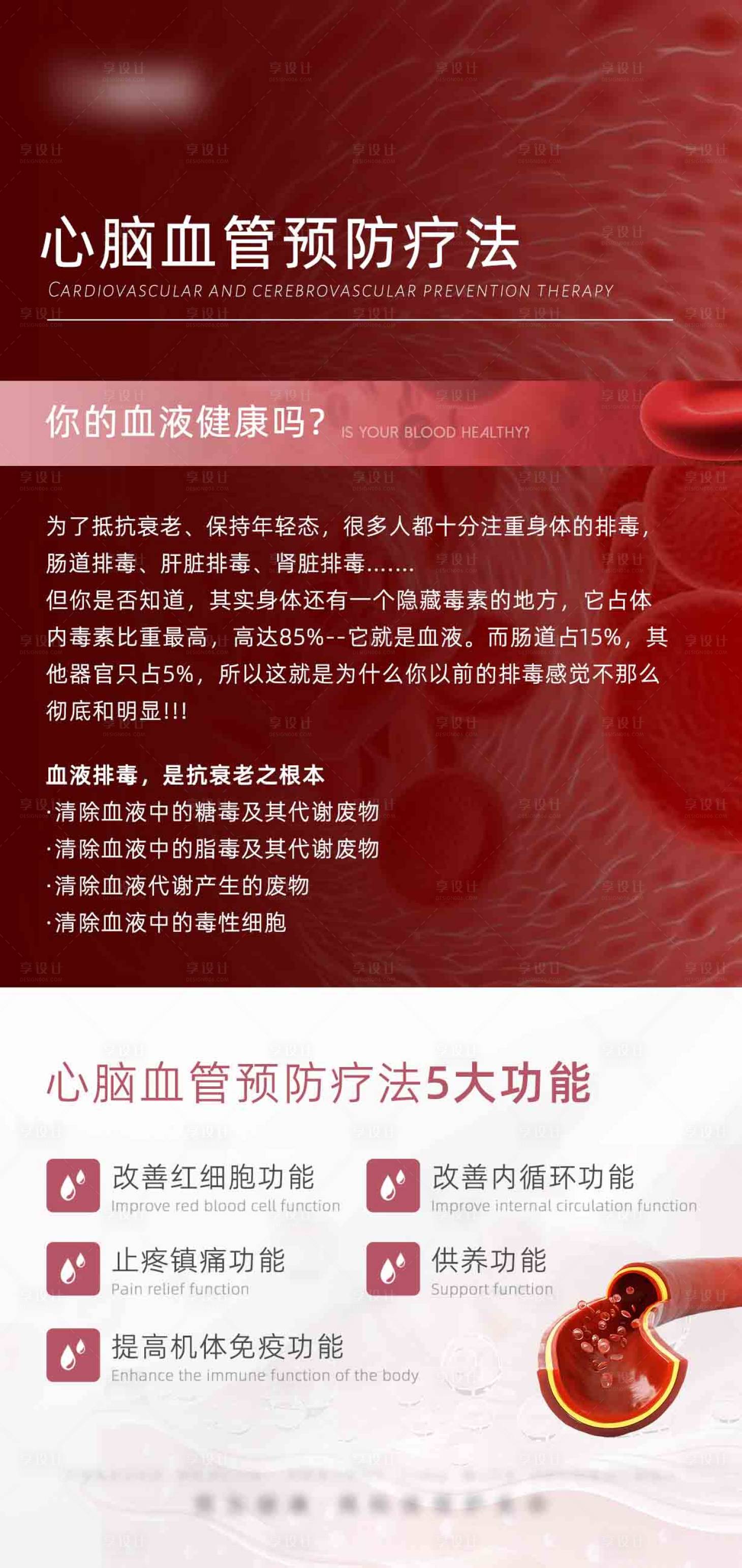 源文件下载【享设计】搜索编号：74230029930331272【心脑血管预防治疗方法宣传海报】