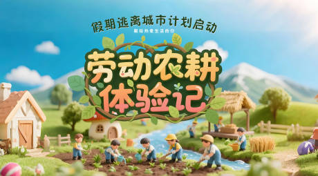 源文件下载【五一农耕体验记活动主画面】编号：67770030406447653