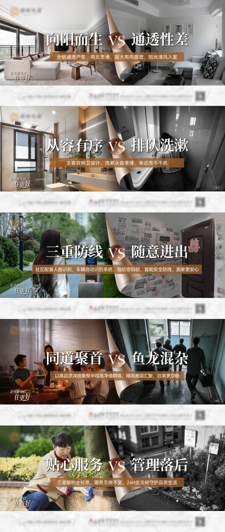 源文件下载【地产价值点对比海报】编号：64990030293229395