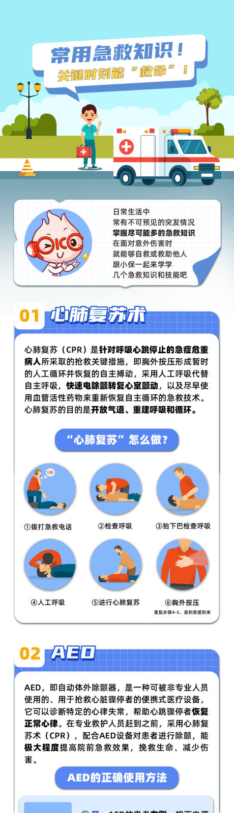 源文件下載【急救知識插畫長圖】編號：70410029910808852