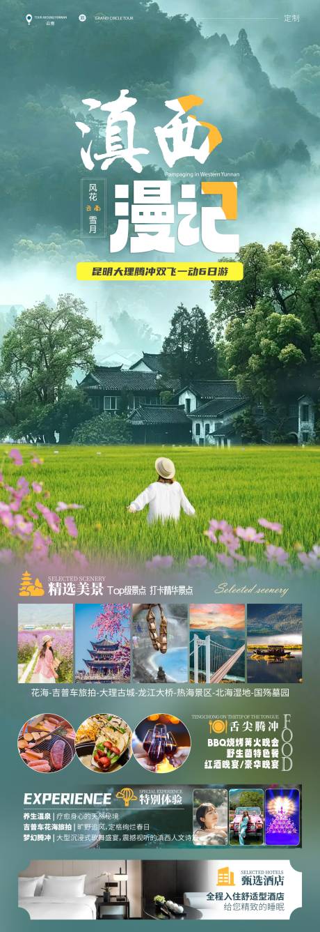 源文件下载【滇西旅游海报长图】编号：15570030435732142