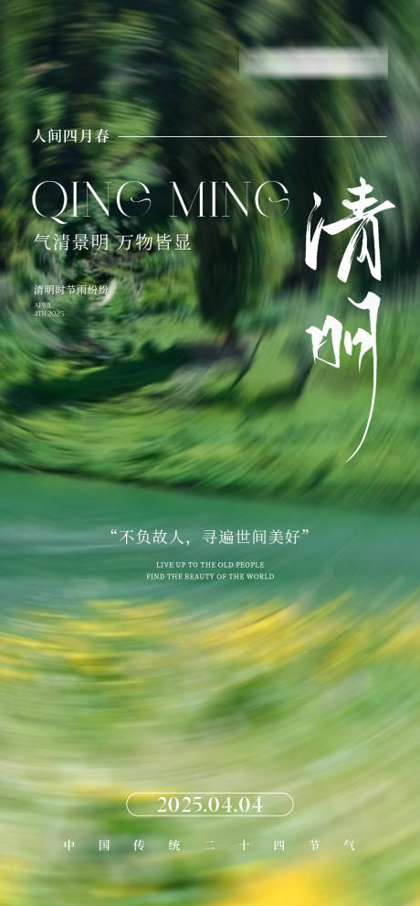 源文件下载【医美中国传统二十四节气清明节海报 】编号：49260029915567709