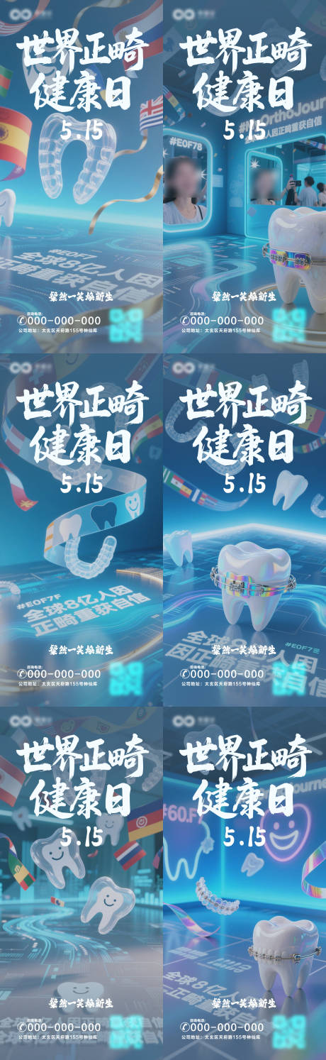 源文件下載【享設計】搜索編號：63570030141428707【世界正畸健康日海報】