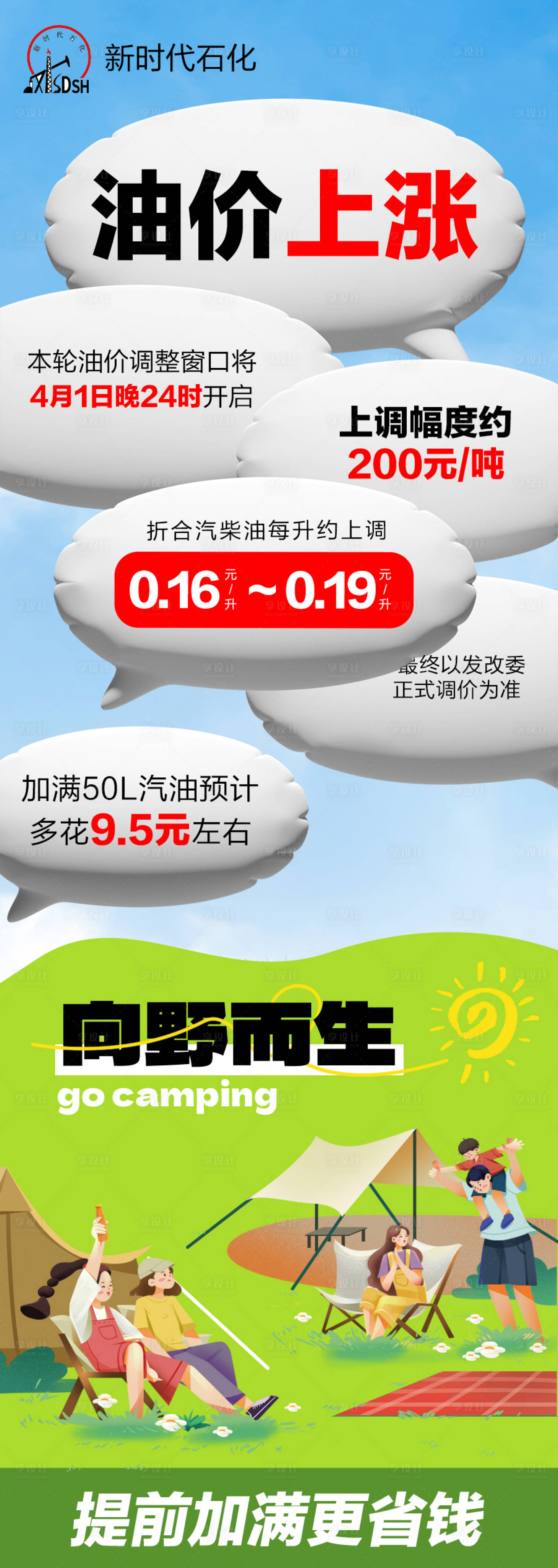 源文件下载【油价变动上涨海报】编号：21980030045832921